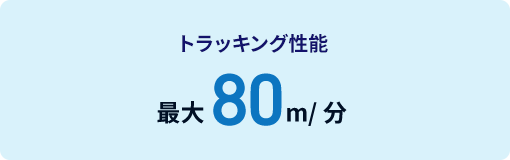 パラレルリンクロボット搭載 高速ピッキングシステム｜トラッキング性能 最大80m/分